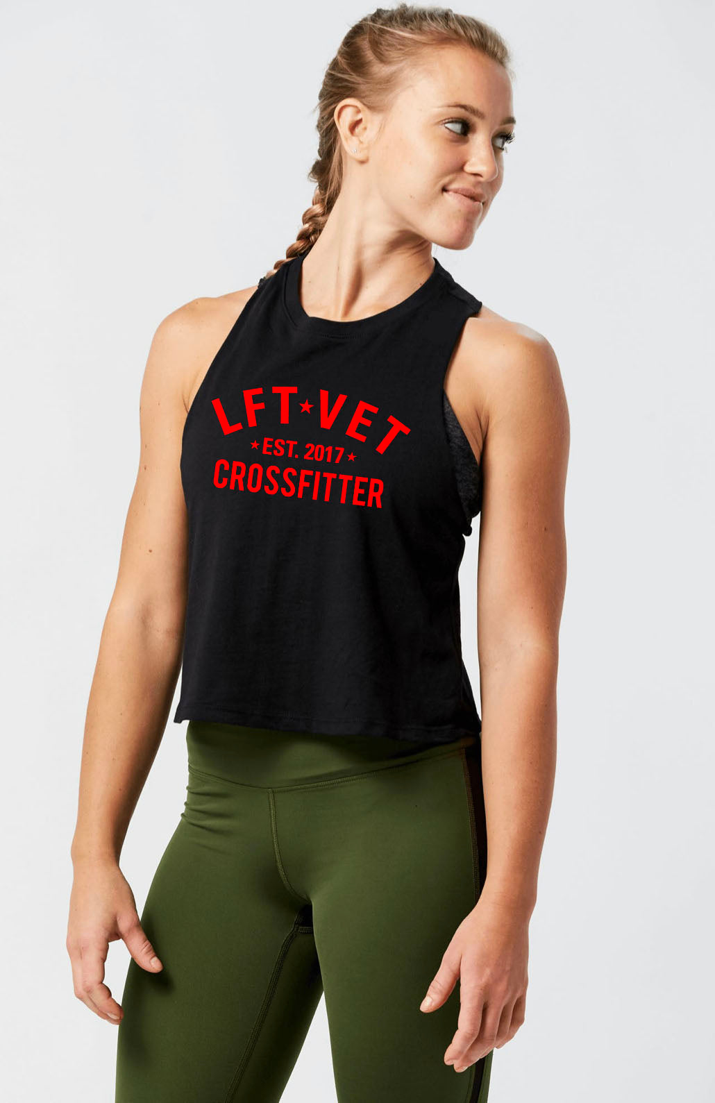 Crossfitter Racerback Cropped Tank