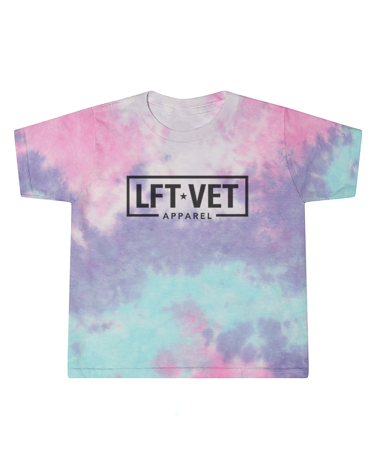 LFTVET Tie Dye Crop Tee - Cotton Candy