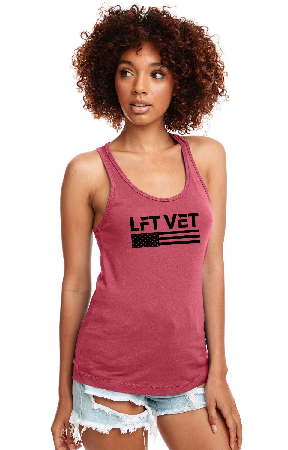 LFTVET Flag Ideal Racerback Tank