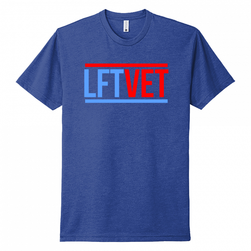 LFTVET Blue/Red Unisex CVC Tee
