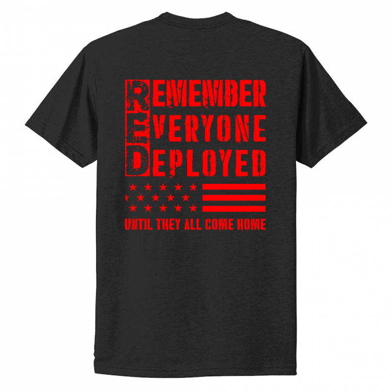 Remember Everyone Deployed Tee- Black