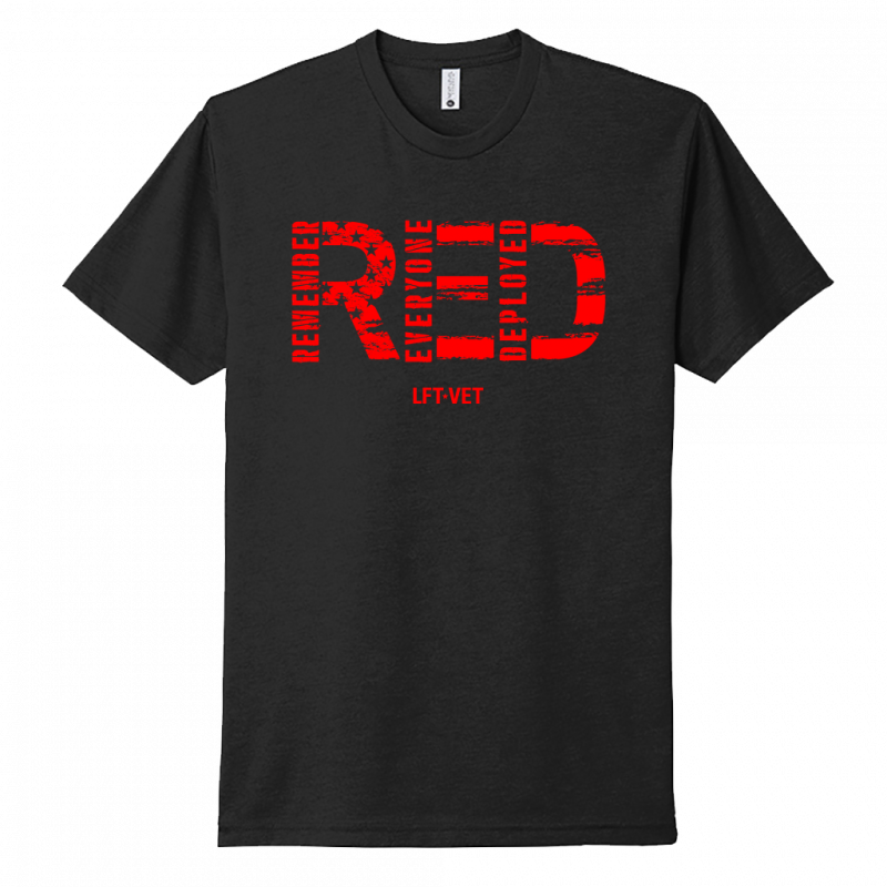 RED Tee- Black