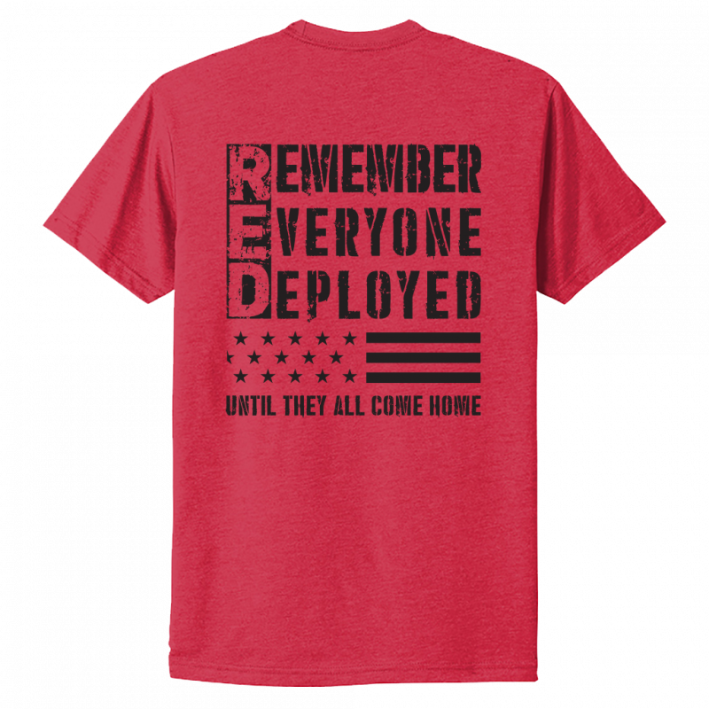 Remember Everyone Deployed Tee- Red