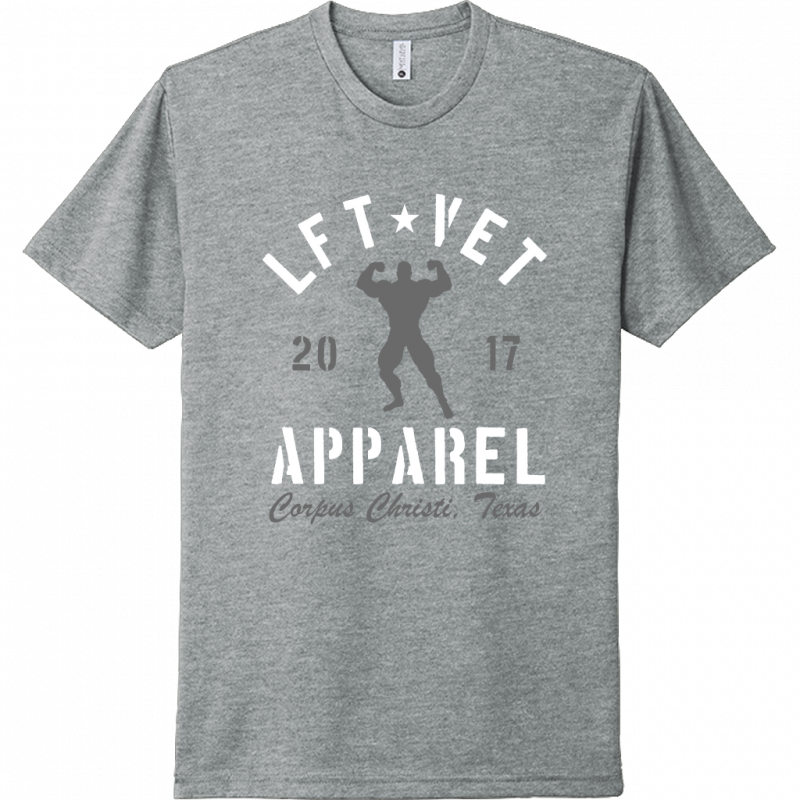Men's Rep Tee- White/Grey Print