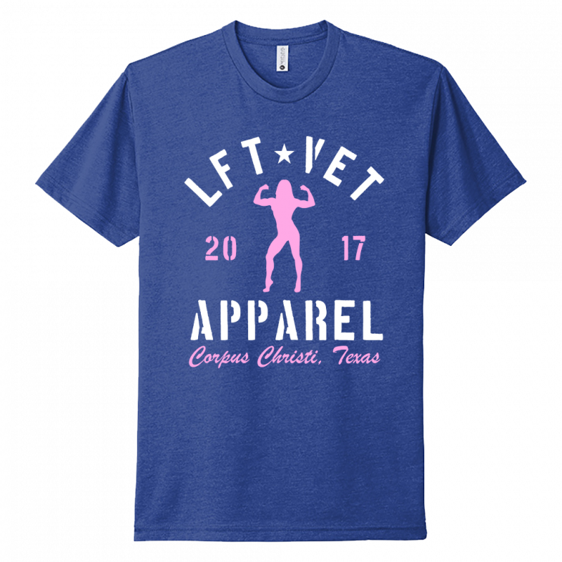Women's Rep Tee- White/Pink Print
