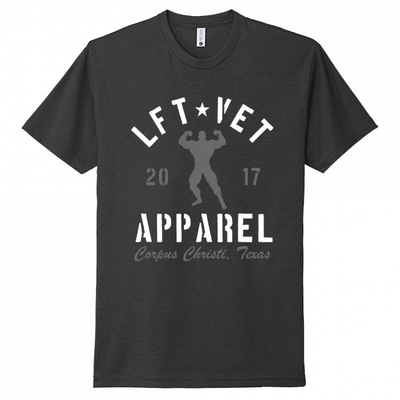 Men's Rep Tee- White/Grey Print