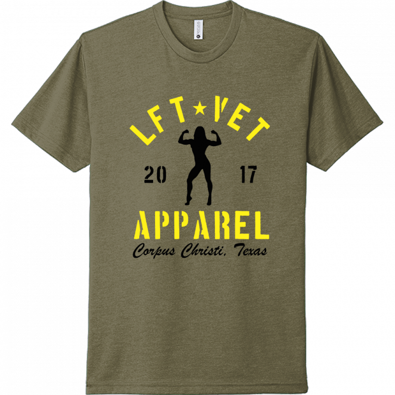 Women's Rep Tee- Yellow/Black Print