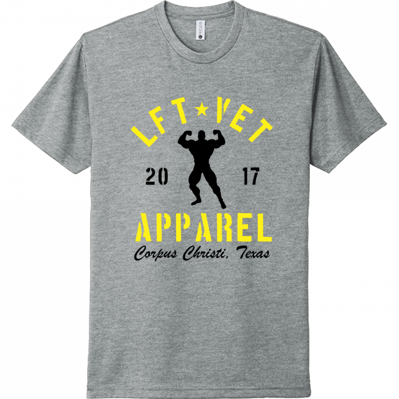 Men's Rep Tee- Yellow/Black Print
