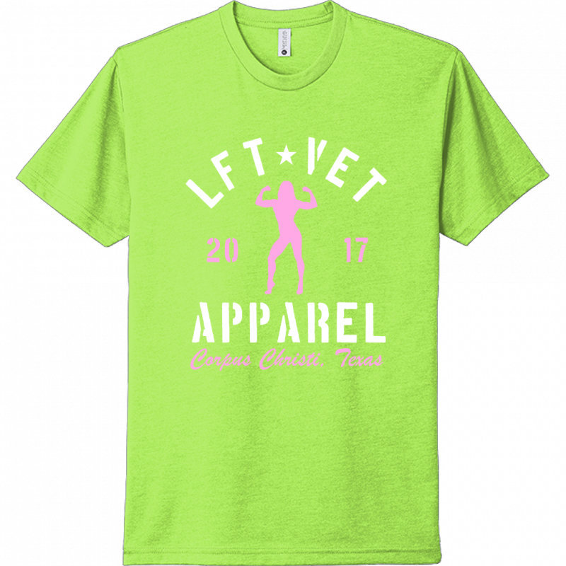 Women's Rep Tee- White/Pink Print