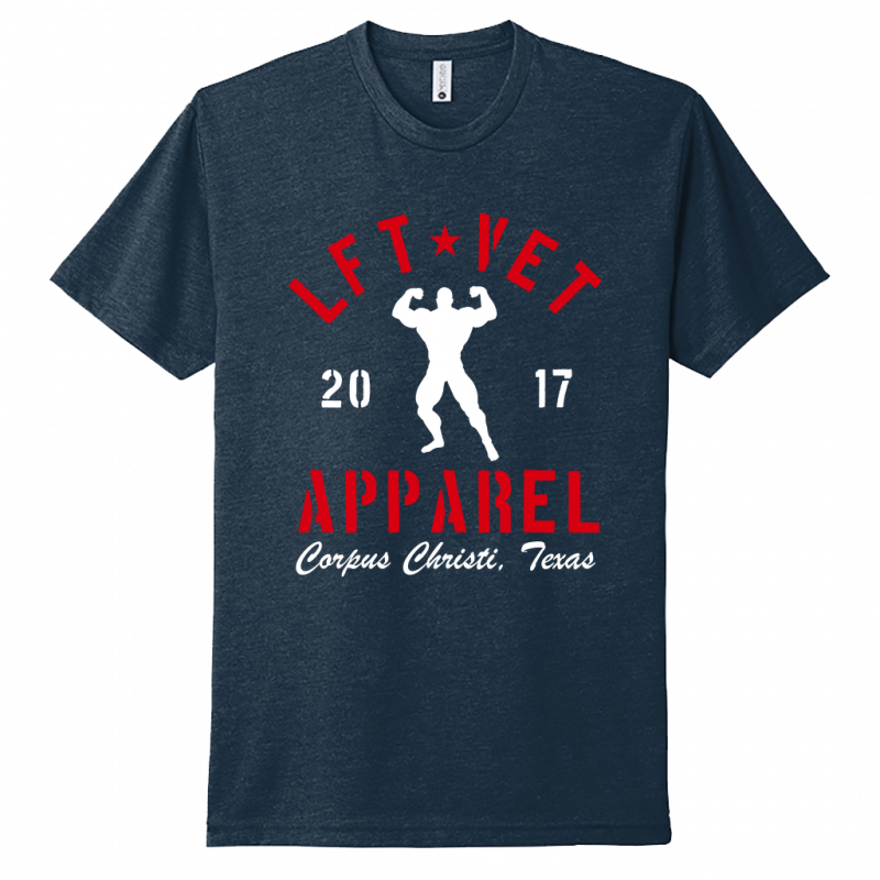Men's Rep Tee- Red/White Print
