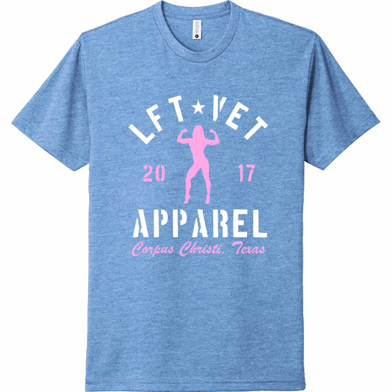 Women's Rep Tee- White/Pink Print