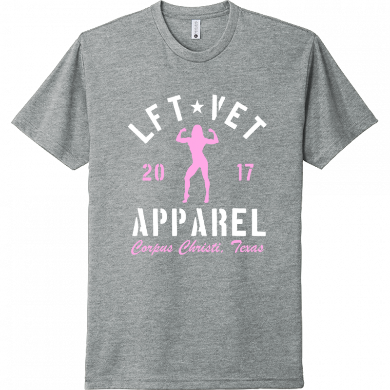 Women's Rep Tee- White/Pink Print