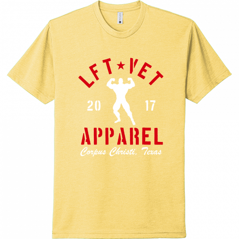 Men's Rep Tee- Red/White Print