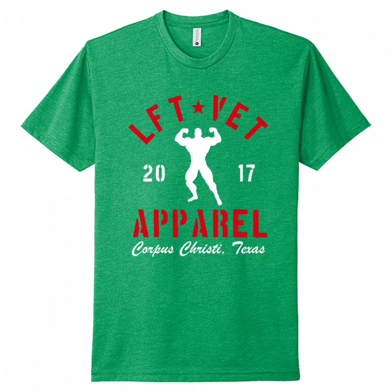 Men's Rep Tee- Red/White Print