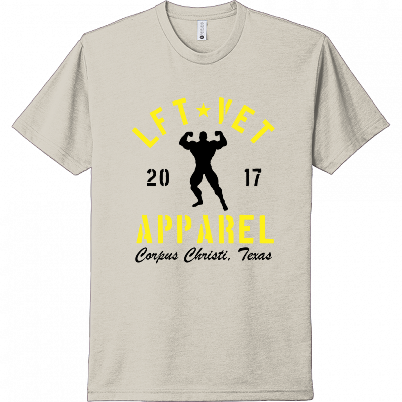 Men's Rep Tee- Yellow/Black Print