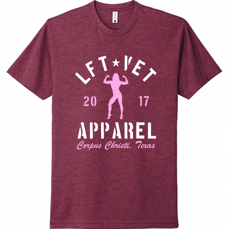 Women's Rep Tee- White/Pink Print