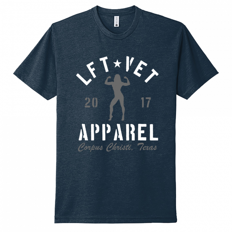 Women's Rep Tee- White/Grey Print