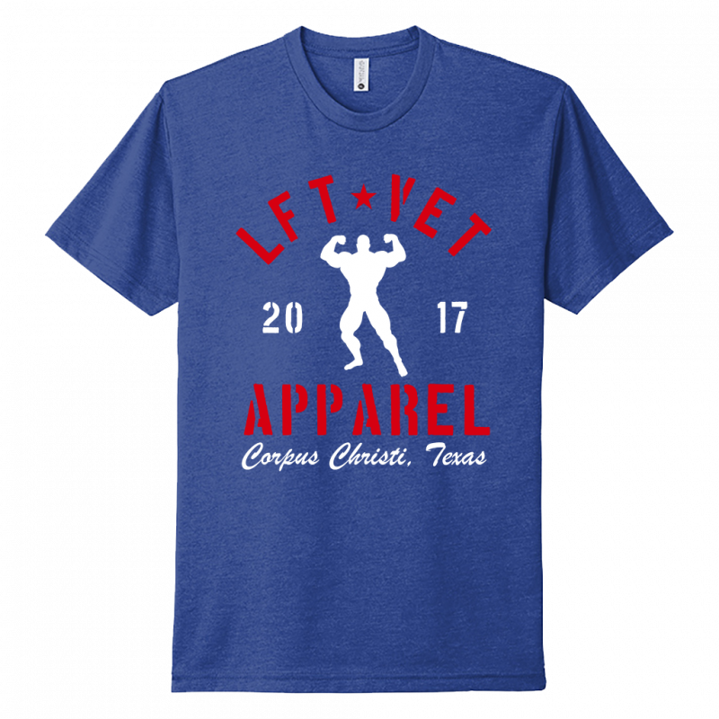 Men's Rep Tee- Red/White Print