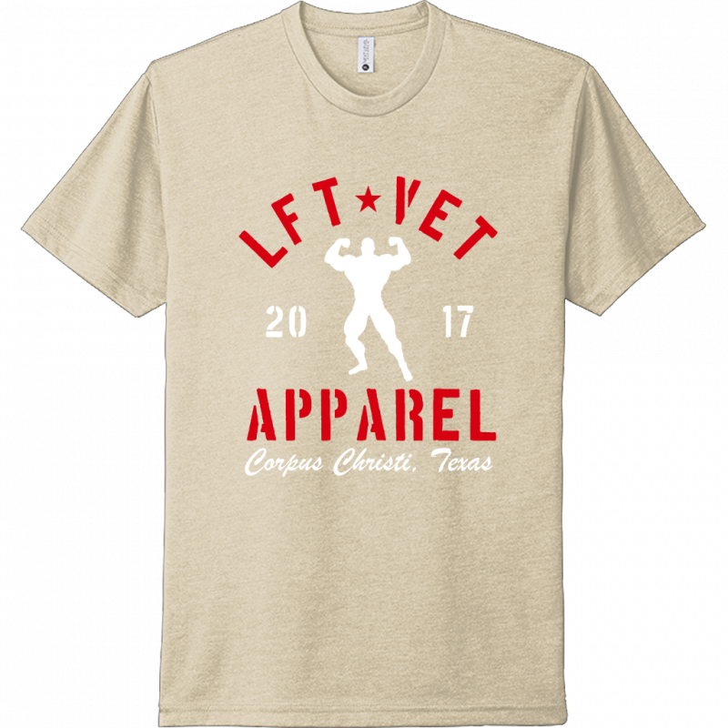 Men's Rep Tee- Red/White Print