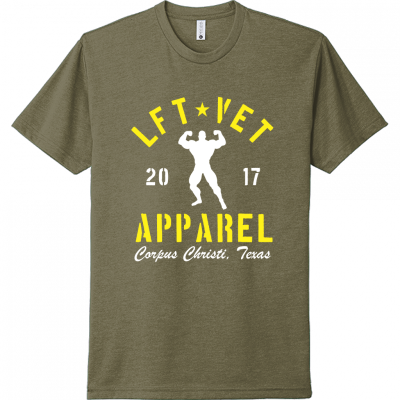 Men's Rep Tee- Yellow/White Print