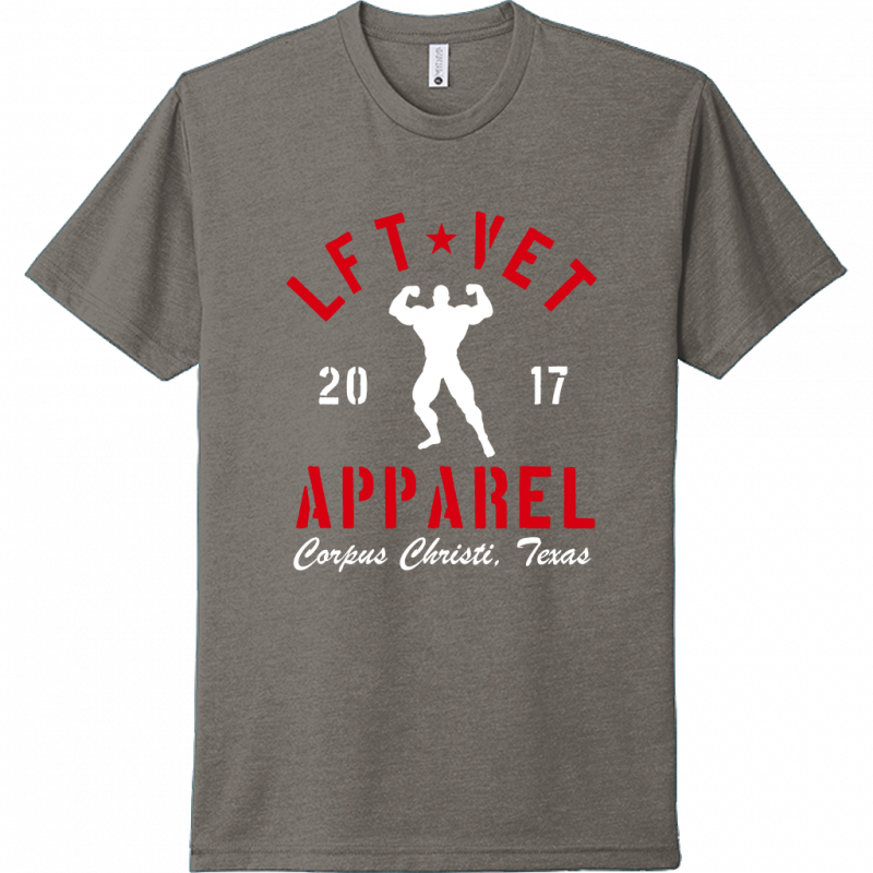 Men's Rep Tee- Red/White Print