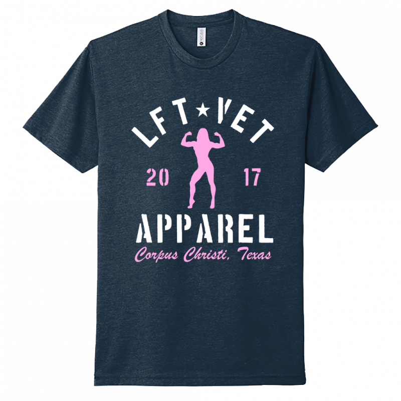 Women's Rep Tee- White/Pink Print
