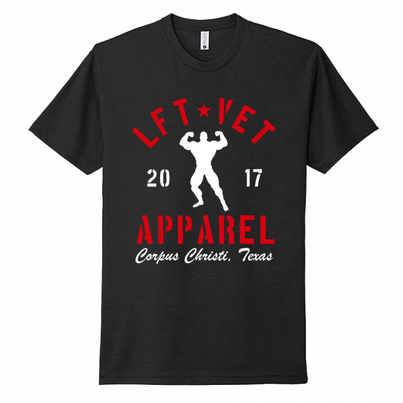 Men's Rep Tee- Red/White Print