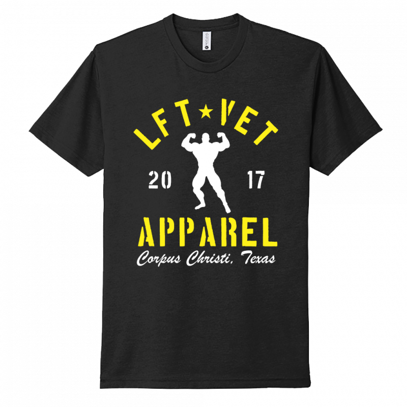 Men's Rep Tee- Yellow/White Print