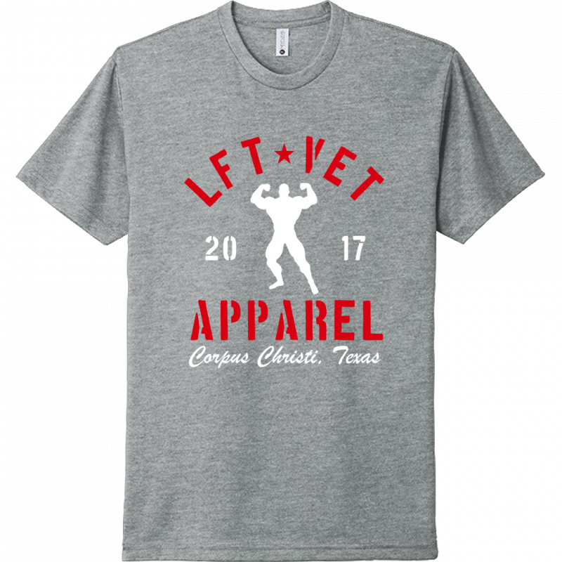 Men's Rep Tee- Red/White Print