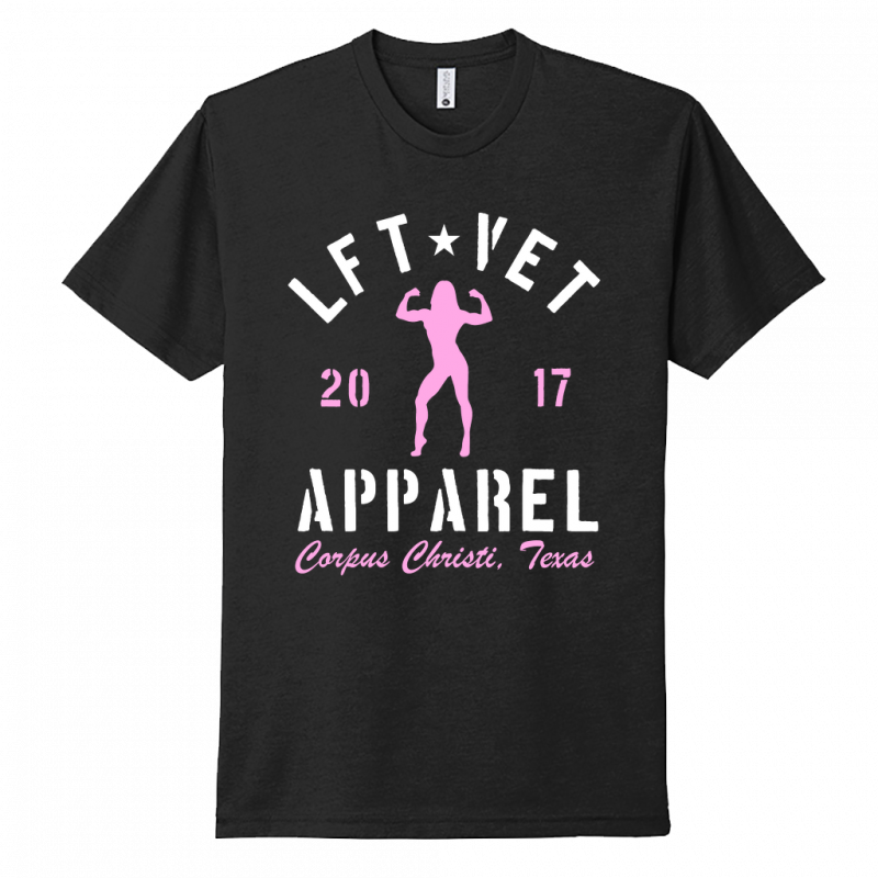 Women's Rep Tee- White/Pink Print