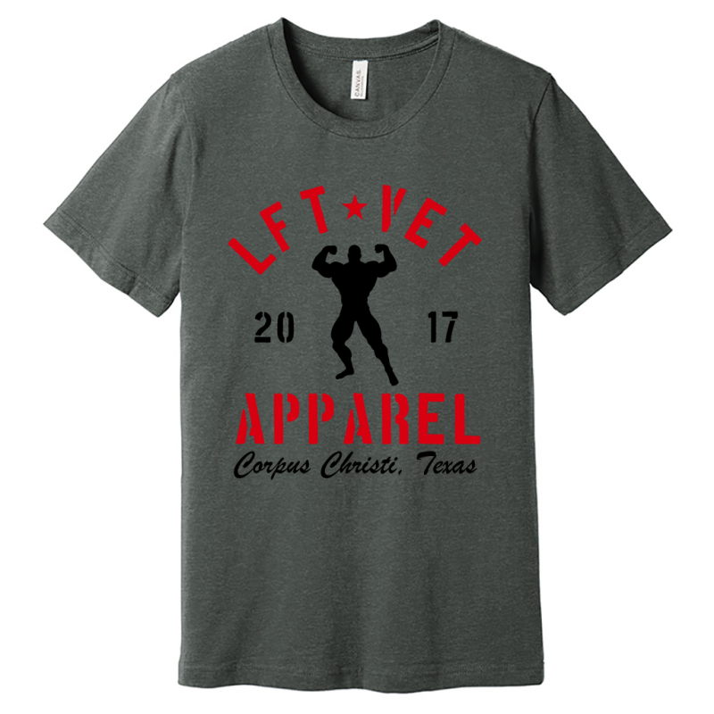 Men's Rep Tee- Red/Black Print