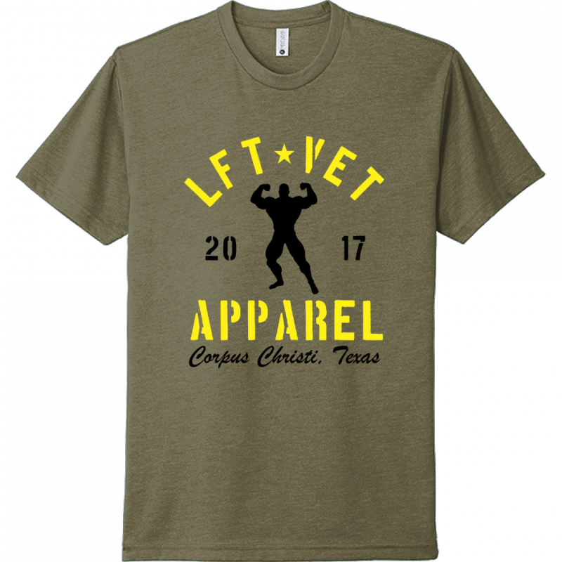 Men's Rep Tee- Yellow/Black Print