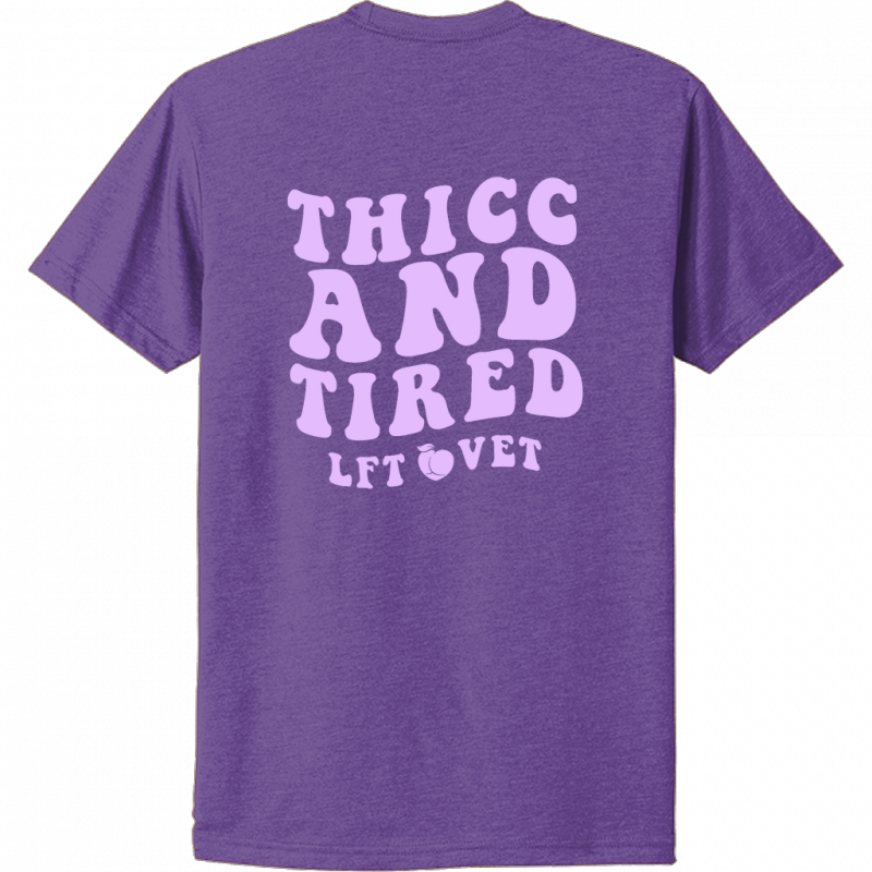 Thicc and Tired Plum Tee