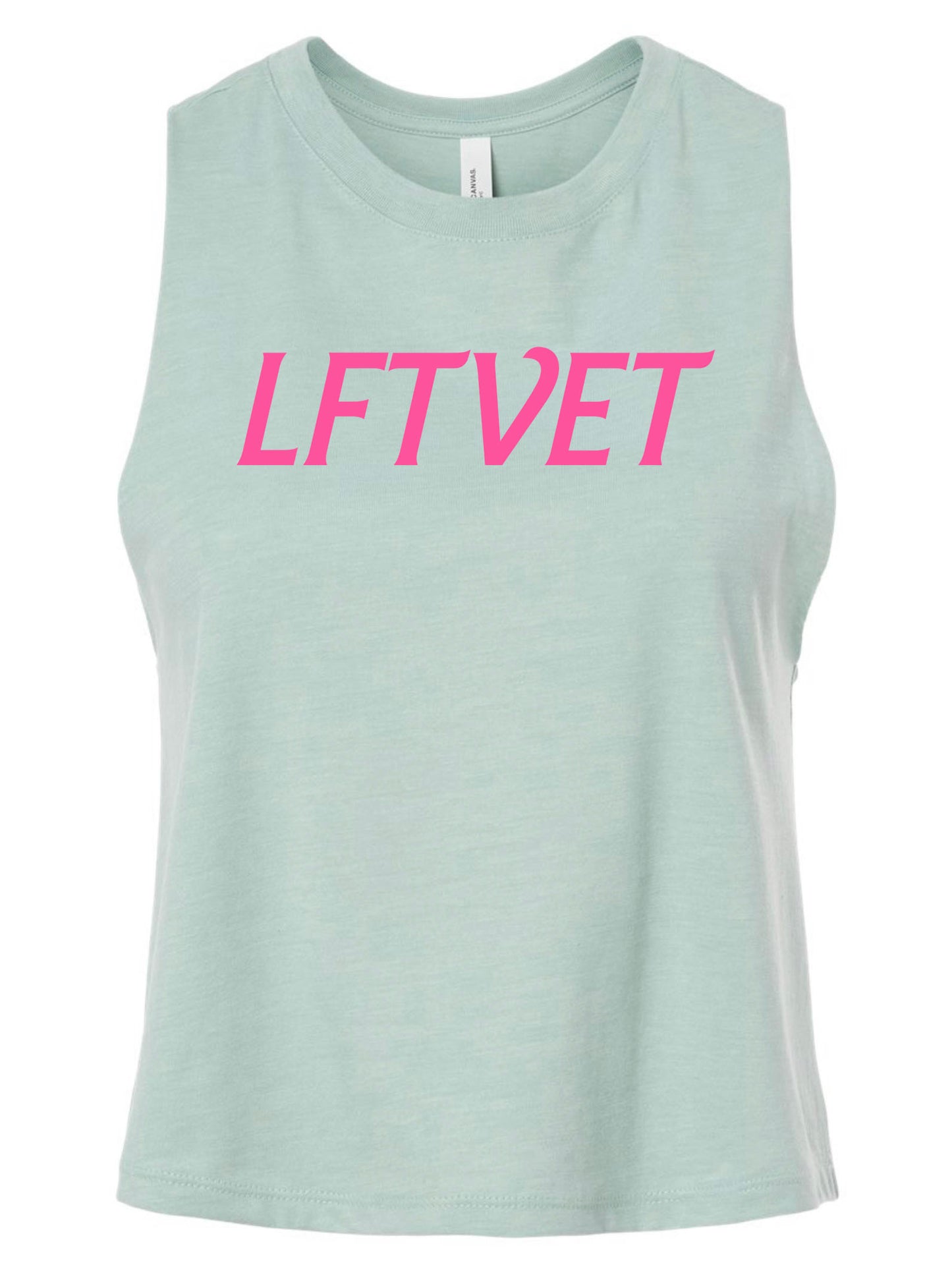 Barbie Font Racerback Cropped Tank