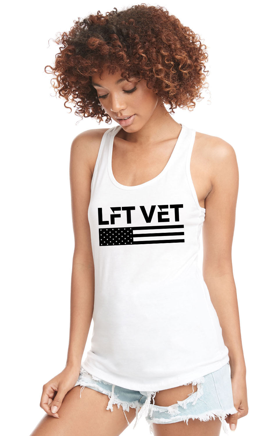 LFTVET Flag Ideal Racerback Tank
