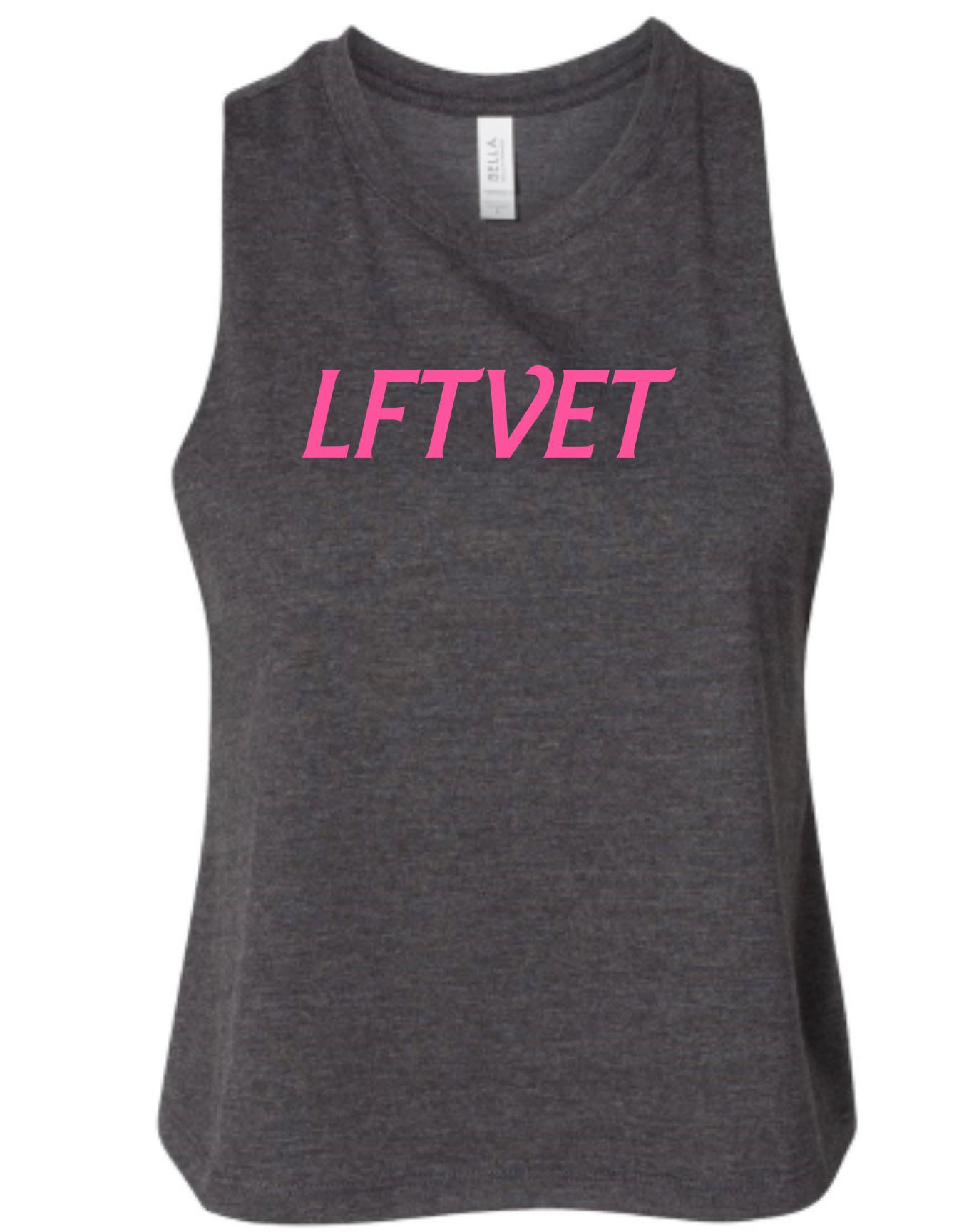 Barbie Font Racerback Cropped Tank