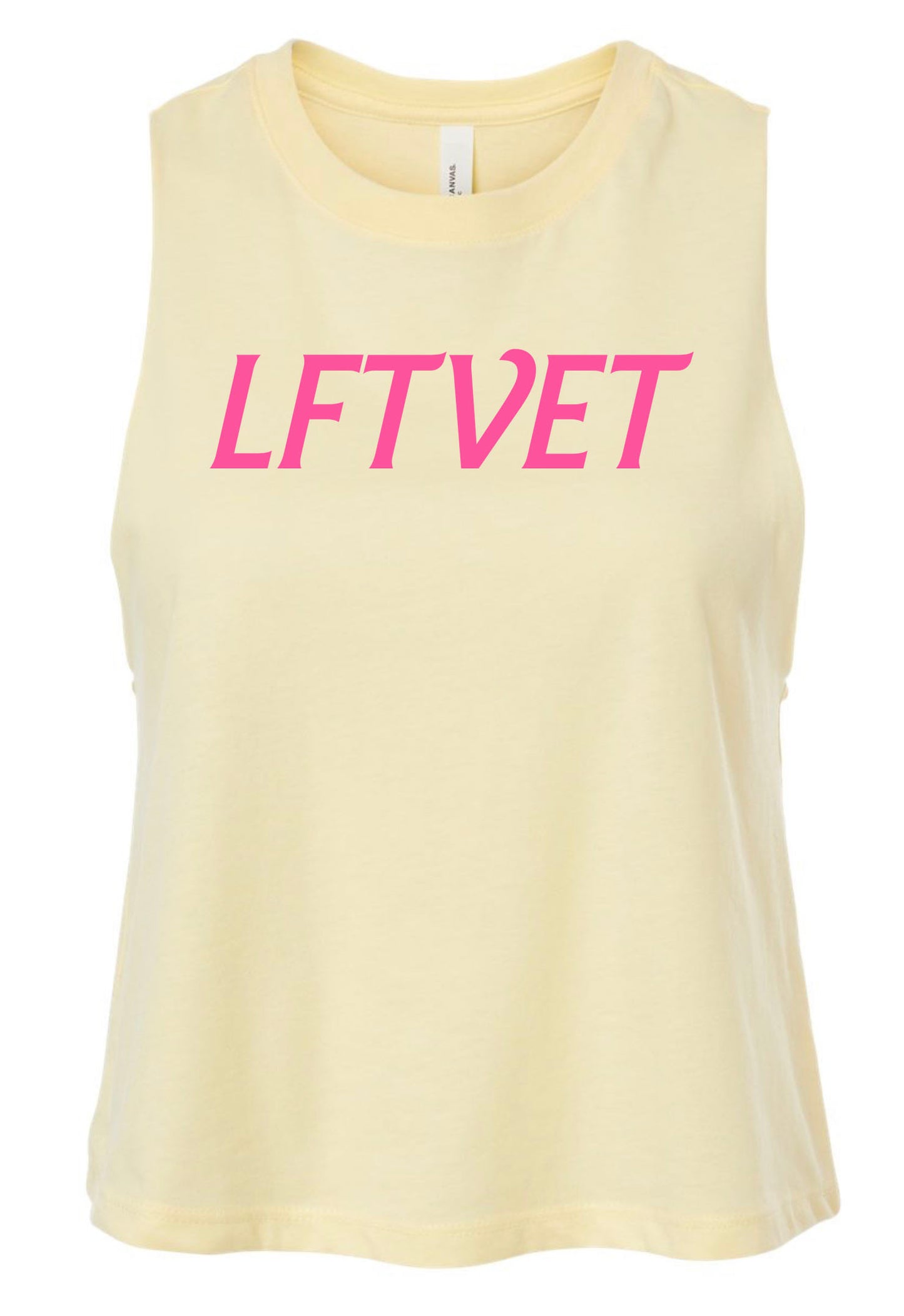 Barbie Font Racerback Cropped Tank