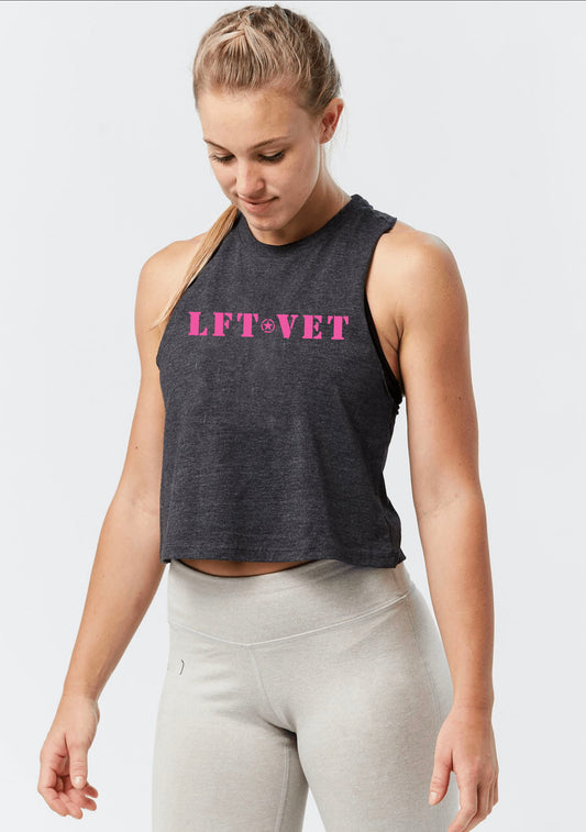 Pink MASH Racerback Cropped Tank