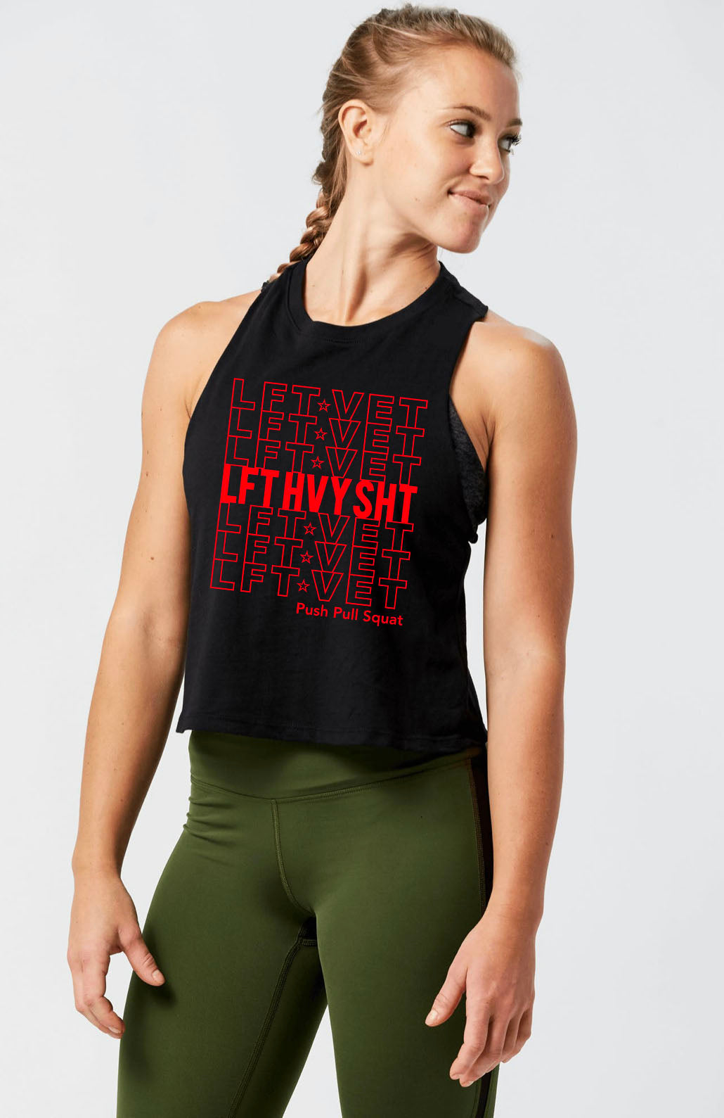 LFTHVYSHT Racerback Cropped Tank