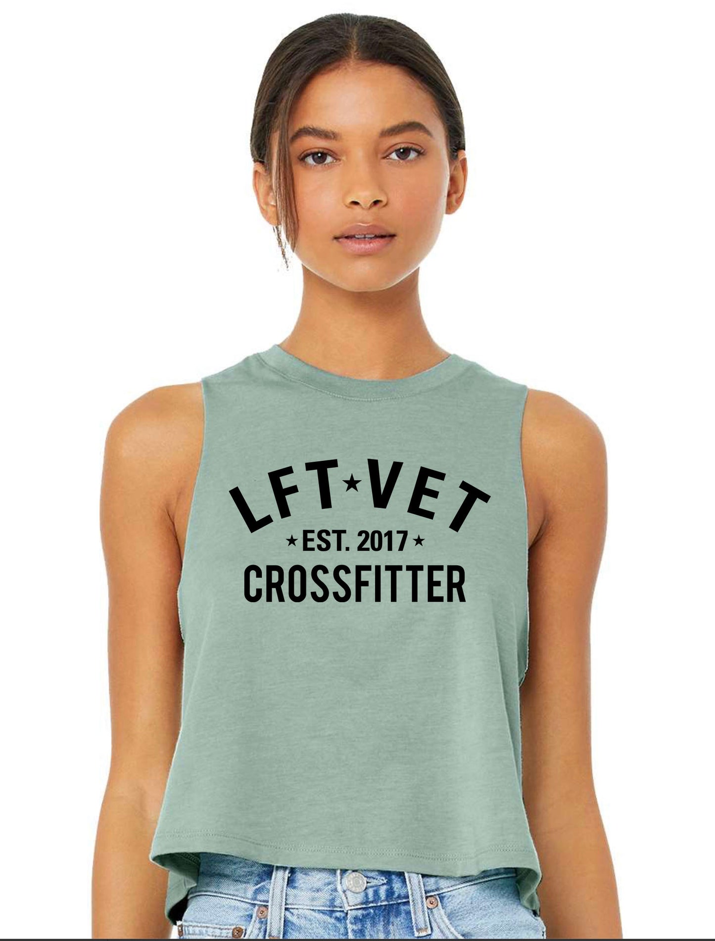 Crossfitter Racerback Cropped Tank