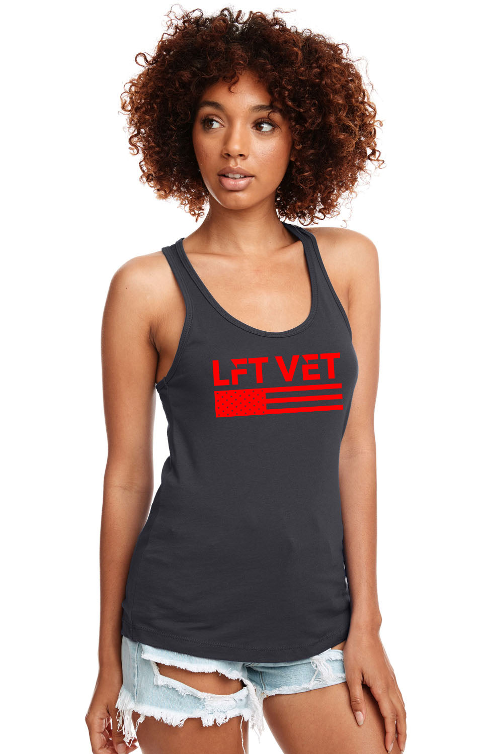 LFTVET Flag Ideal Racerback Tank