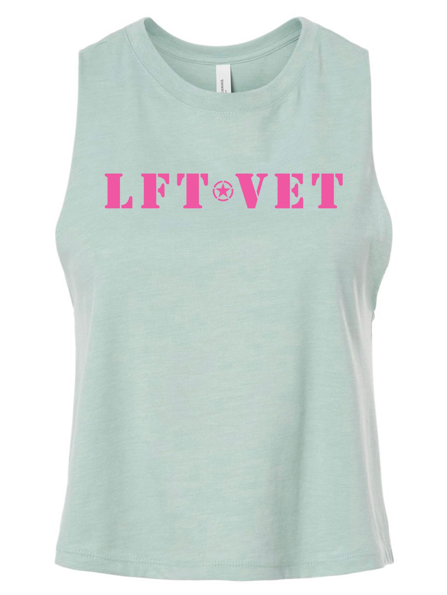 Pink MASH Racerback Cropped Tank