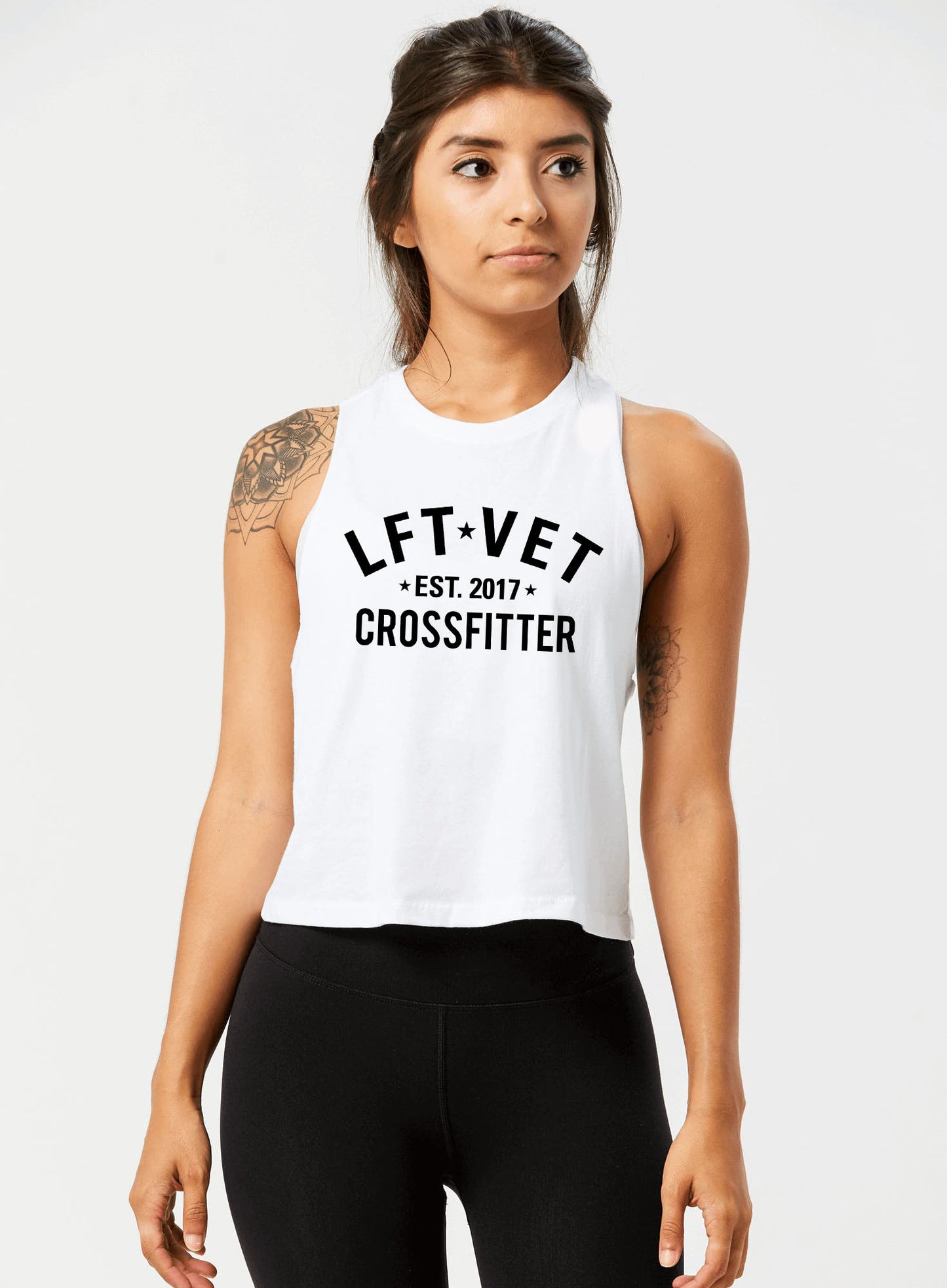 Crossfitter Racerback Cropped Tank