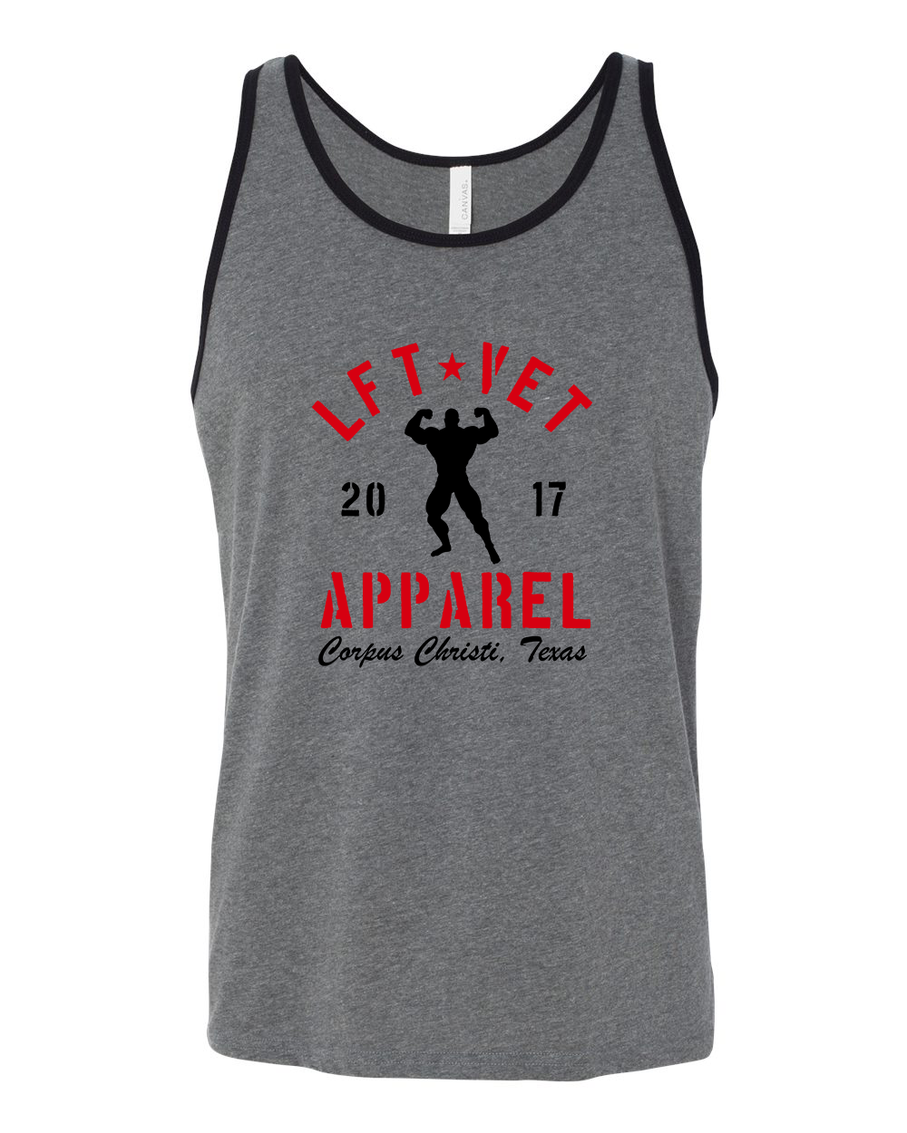 Men's Rep Tank- Heather/Black