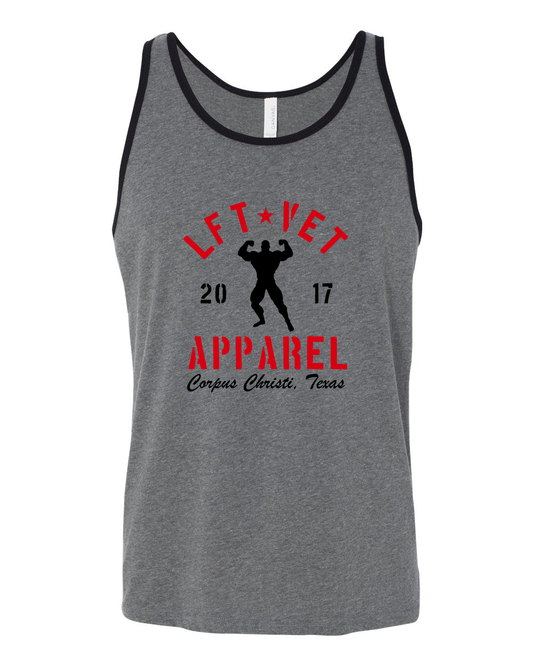 Men's Rep Tank- Heather/Black