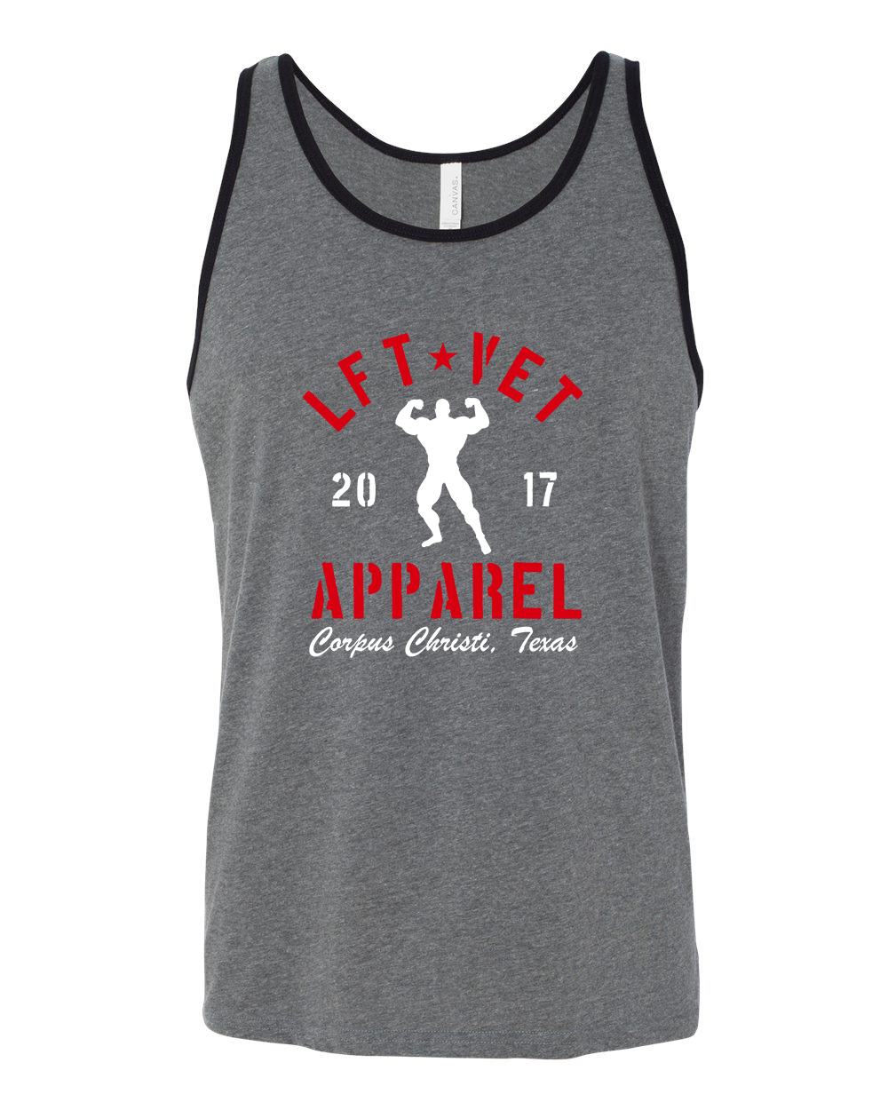 Men's Rep Tank- Heather/Black