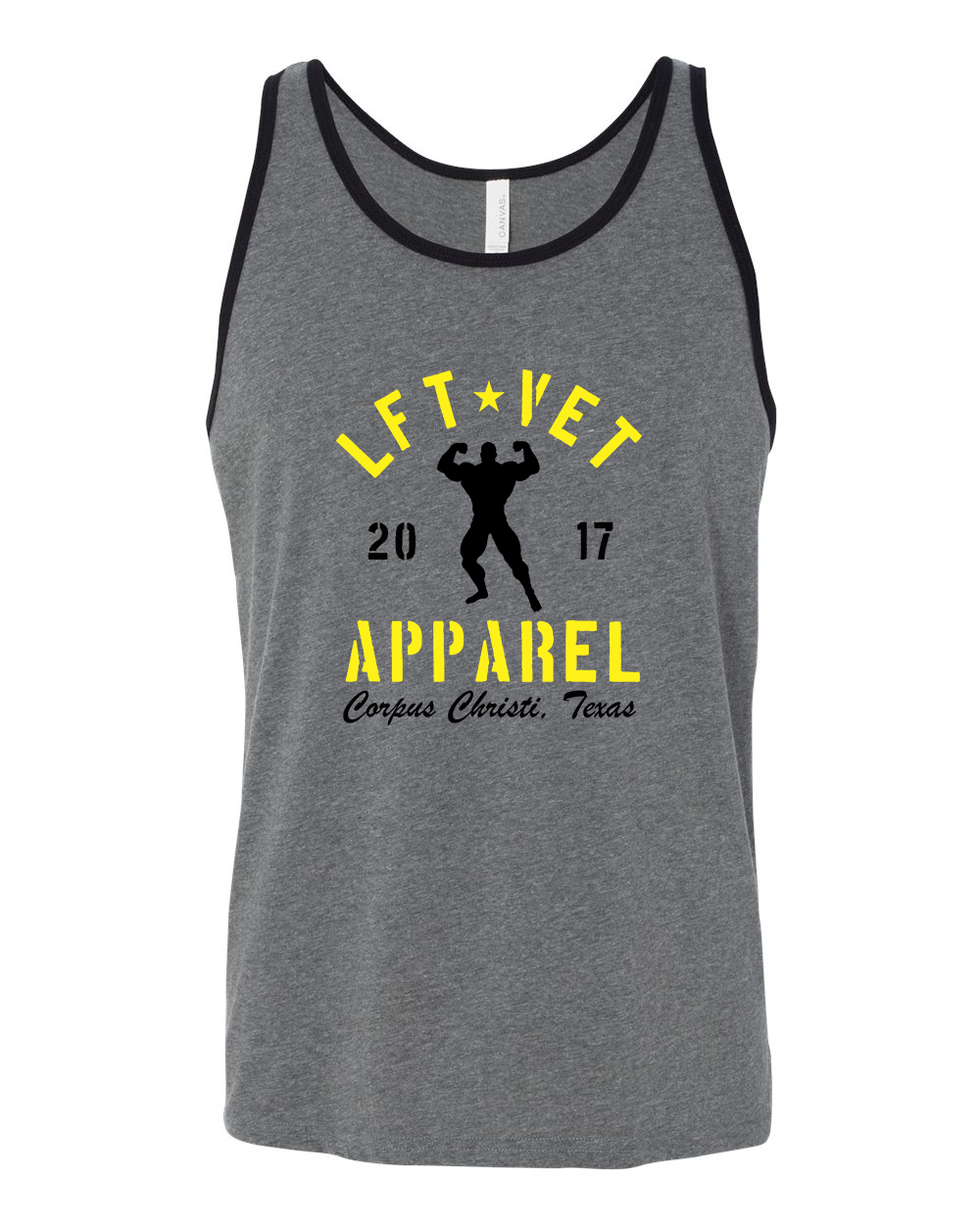 Men's Rep Tank- Heather/Black