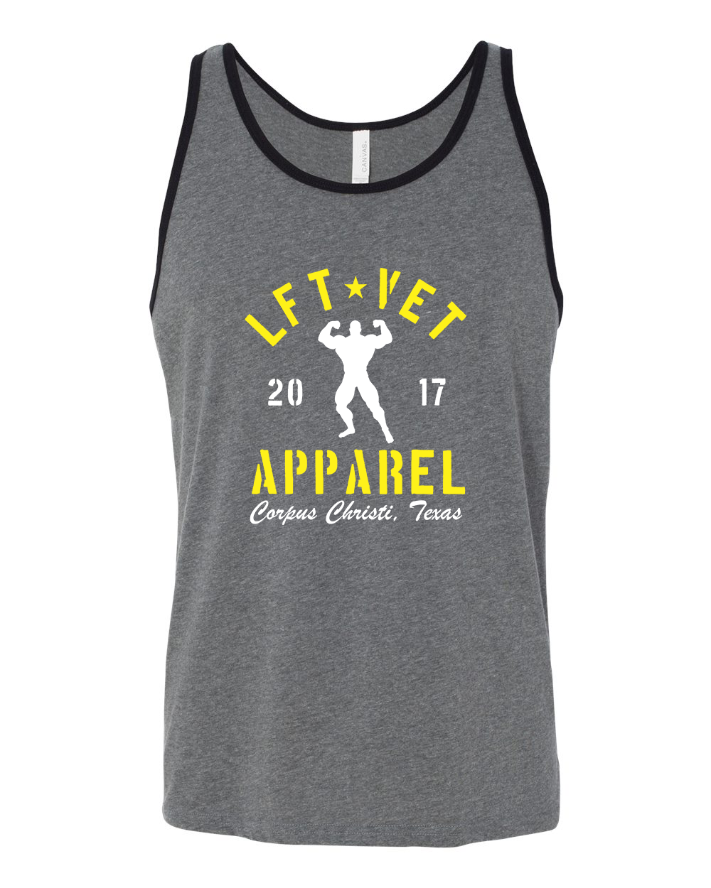 Men's Rep Tank- Heather/Black