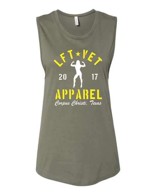 Rep Muscle Tank- Olive