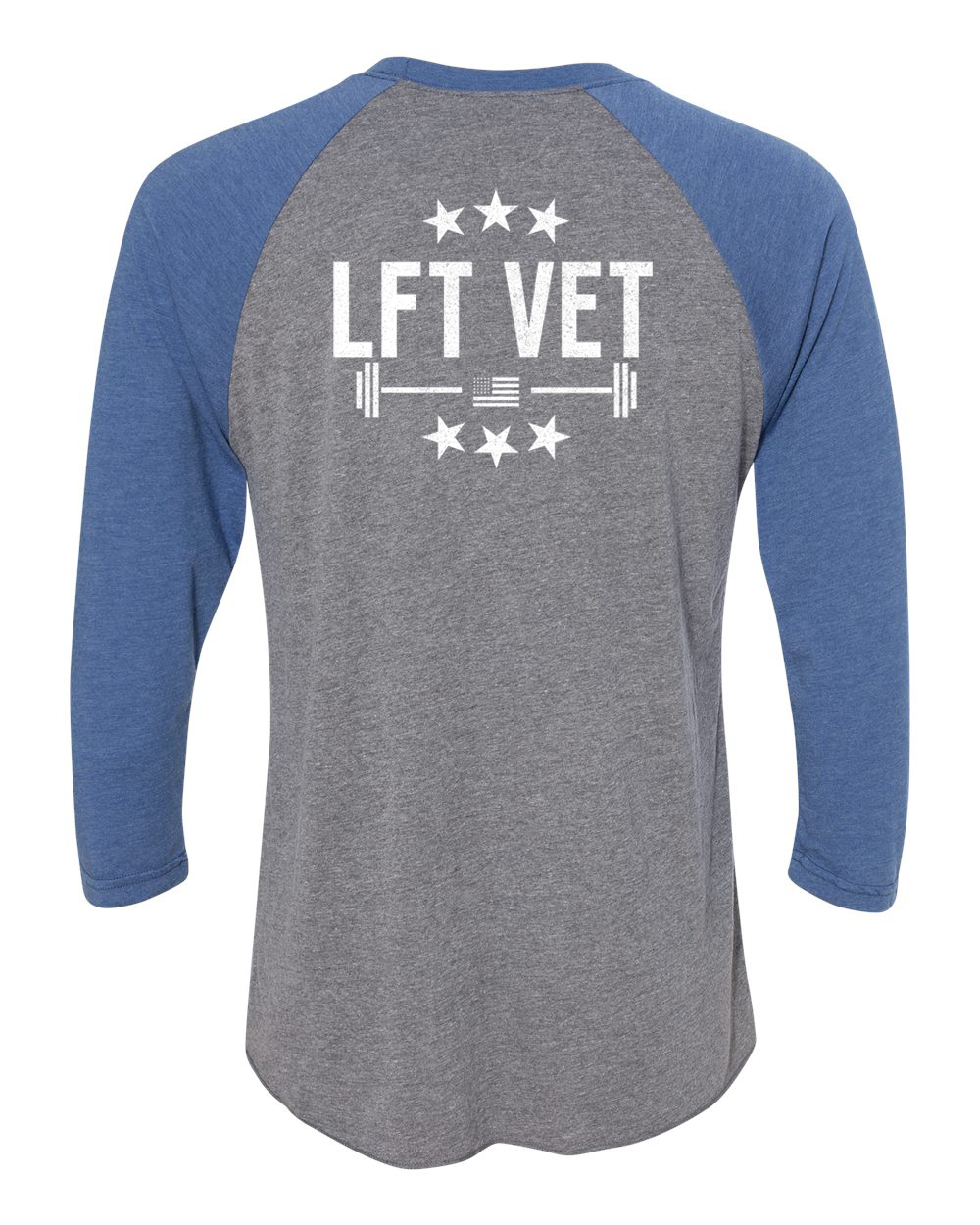 LFTVET Barbell Raglan-Vintage Royal/Premium Heather